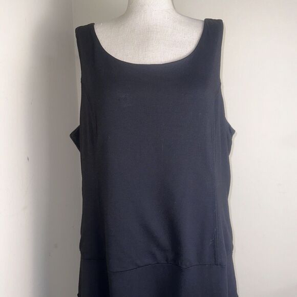 H&M Ruched Cream Peach Sleeveless Stretch Dress Size Xtra Large XL EUC - Picture 6 of 9